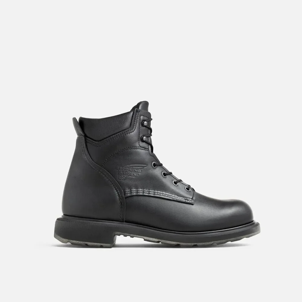 Red Wing SuperSole 2.0 607 Mens Soft Toe Work Boots Black Leather 10 H NEW